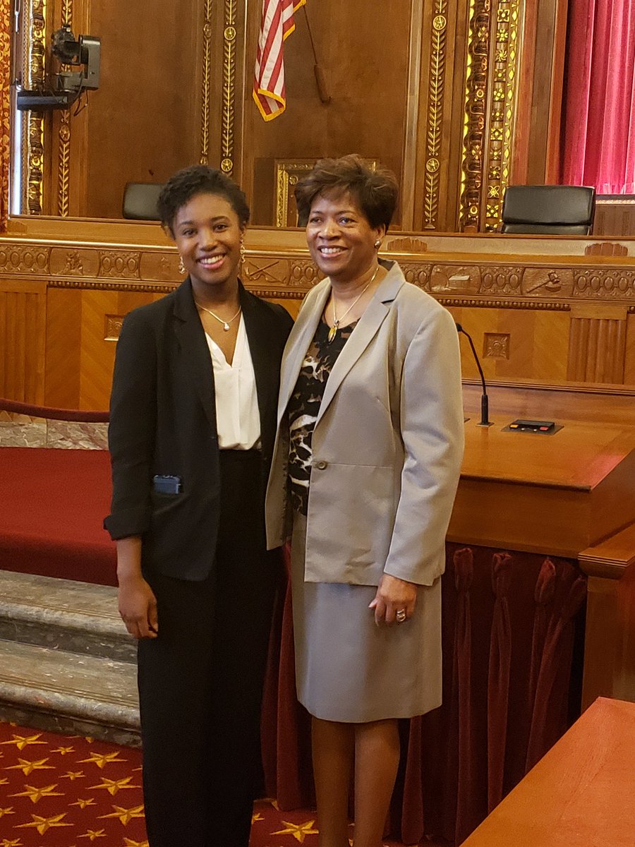 #CSU Student Trustee @erykahbttrsn with Ohio Supreme Court Justice and @CMLAWSchool #alum Melody Stewert #CSUinColumbus