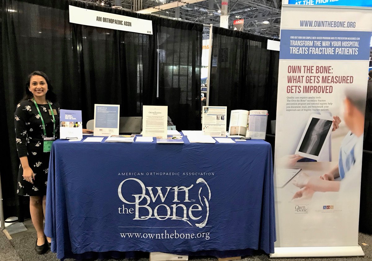 owntheboneAOA's tweet photo. We're loving #AAOS019! Stop by Booth #4710 to learn more about Own the Bone! https://t.co/D4Vg8Vw5T6