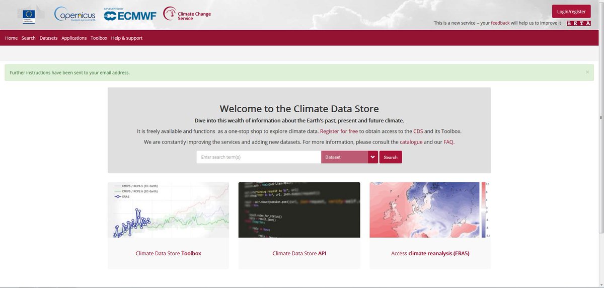 Learning how to use the C3S climate data store
#SISusers19  #Copernicus cds.climate.copernicus.eu
uls.climate.copernicus.eu/group/learning