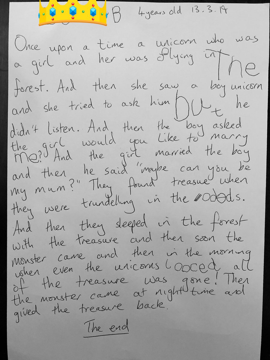 Nothing like your daughter’s imagination to cheer you up. #eyfstwitterpals #storyscribing