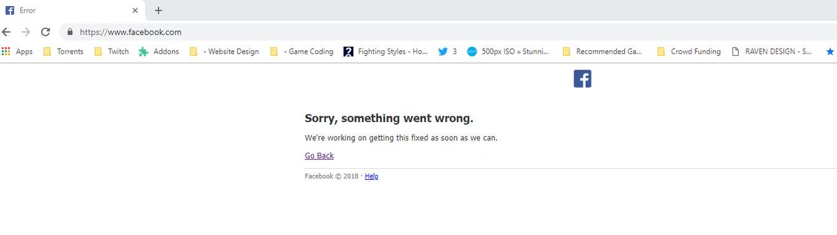 Igniteus_'s tweet photo. The moment #FACEBOOK goes down #WORLDWIDE

@facebook Have you tried turning it off and on again.

#PMSFL https://t.co/AEkADpR19r