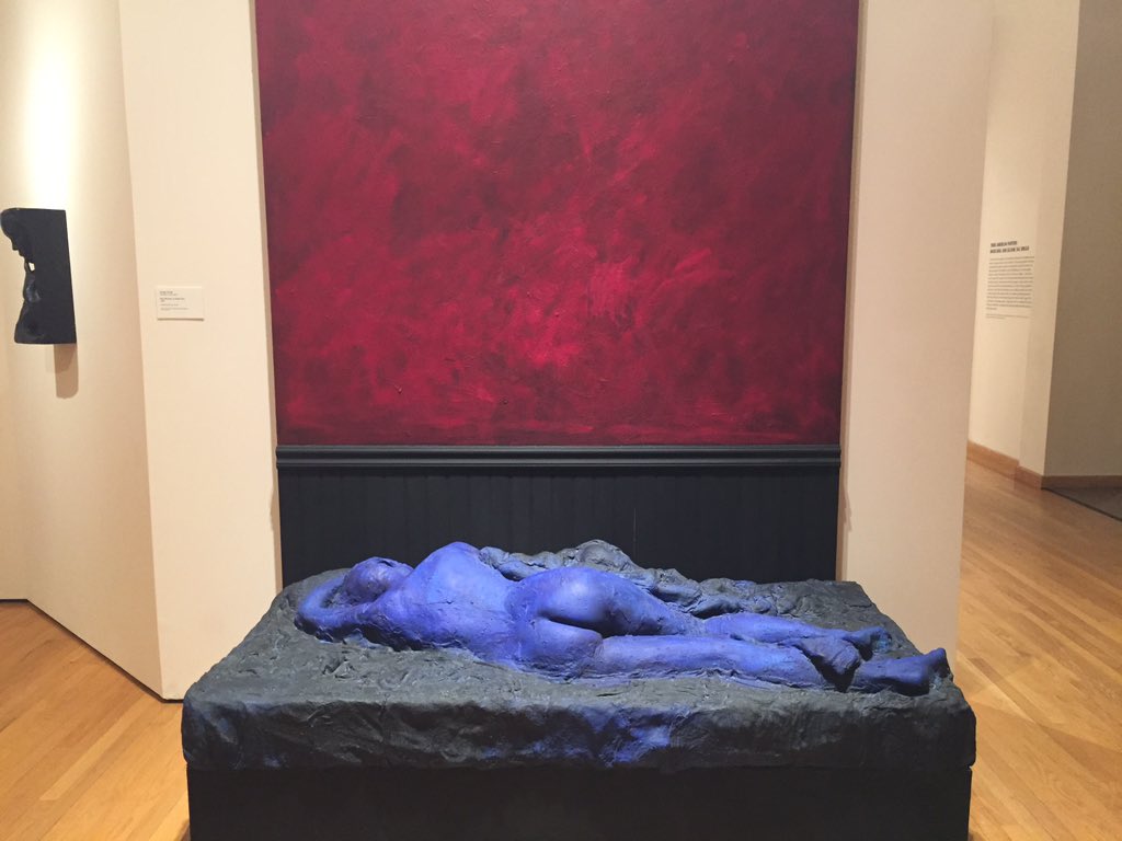 whiterussian97's tweet photo. women is laying with her back to the audience, a blanket is visible but does not cover her, she is exposed in a way that we all are when we sleep, we do not see the women’s face so no expression is visible, the blue symbolizes vulnerability and exposure. #stmp6 #blue #fieldtrip https://t.co/W6FVqUlrqV
