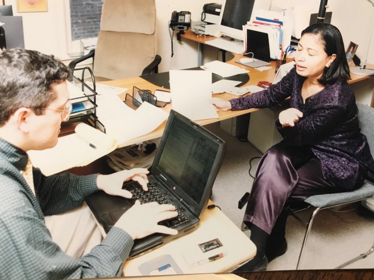 ALDIACEO's tweet photo. This is my first press interview w @MariaQSanchez many, MANY years ago.
@ALDIANews welcomes her back tomorrow to a timely #ALDIATalks at a much comfortable @ALDIANews Room on Market Street W.
(Photos from @ALDIANews Copyrighted Archives;). https://t.co/4QUF8rNeoF