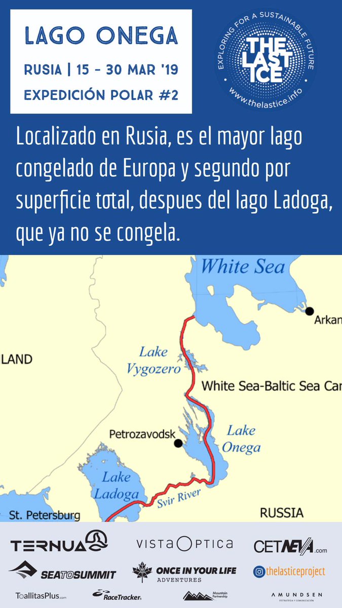 Nuestra nueva #ExpediciónPolar del proyecto @TheLastIce_ , que empieza el próximo domingo

Cruzaremos el #LagoONEGA congelado en total autosuficiencia 👇👇👇