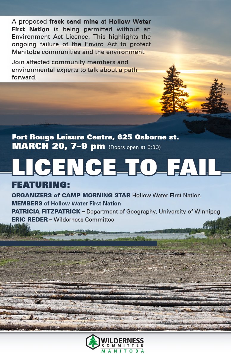 WilderNewsMB's tweet photo. Bulldozing of traditional territory before completing First Nations consultation is just one example of the failures wrought by Manitoba's Environment Act. Join us to hear first-hand from affected community members!
#MBpoli #MBleg #HollowWater #GetEARight https://t.co/yVfvCo3z4g