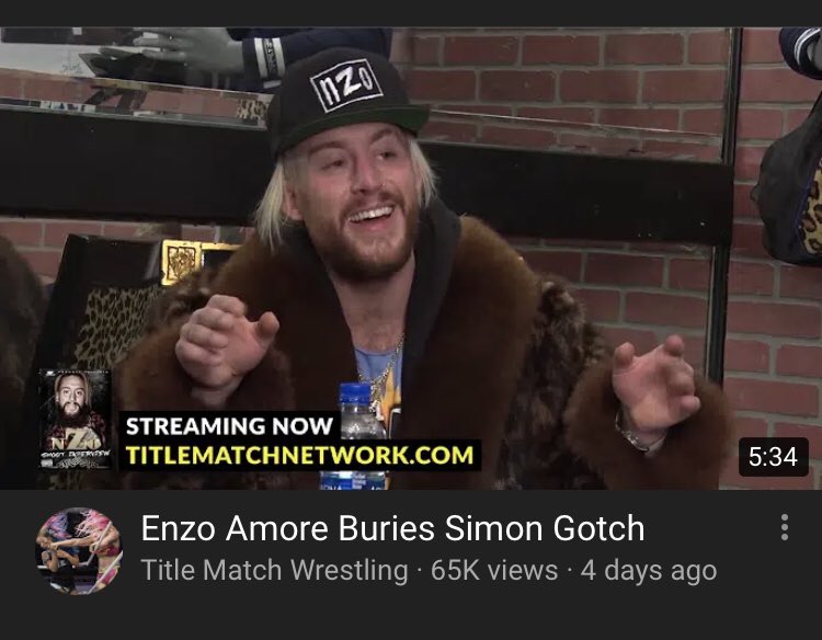 "Simon gotch buries Enzo Amore" in my recommendations?Youtube: su...