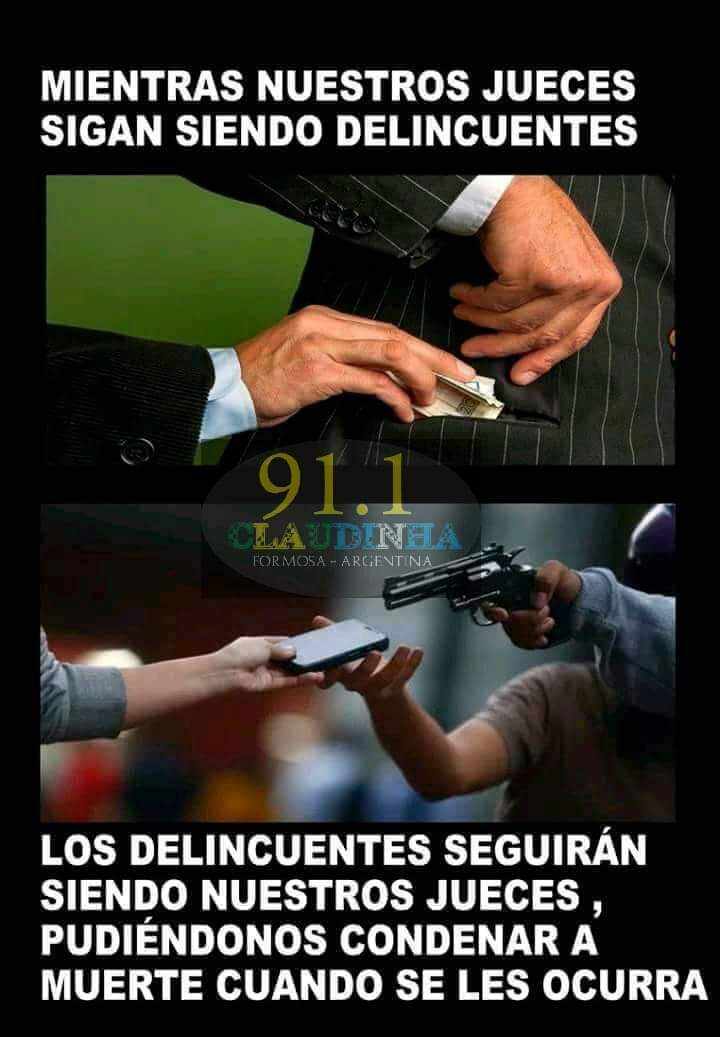 La culpa no es del  Gobiernos de turno que tu hijo sea delincuente 
La culpa es tuya por no controlarlo  como corresponde !!!radiosdeformosa.com/claudinha <a href="/PatoBullrich/">Patricia Bullrich</a> <a href="/ibarr_andres/">Marcelo Andrés Ibarra</a> <a href="/edufeiok/">Eduardo Feinmann</a> <a href="/mauriciomacri/">Mauricio Macri</a>
