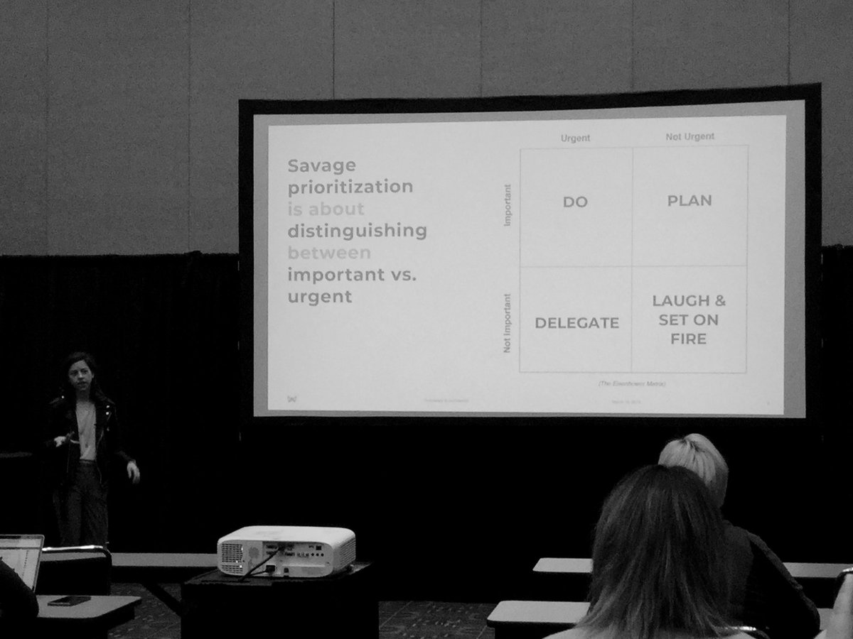 AnnenbergAlchmy's tweet image. Yes! &quot;Time does not equal money. You cannot get your time back.”   RT @NYConstellation: Talking about how to savagely prioritize your time and using the Eisenhower Matrix to determine what is truly important &amp;amp;amp; urgent @rachren1 #19NTC #AlchemyTech