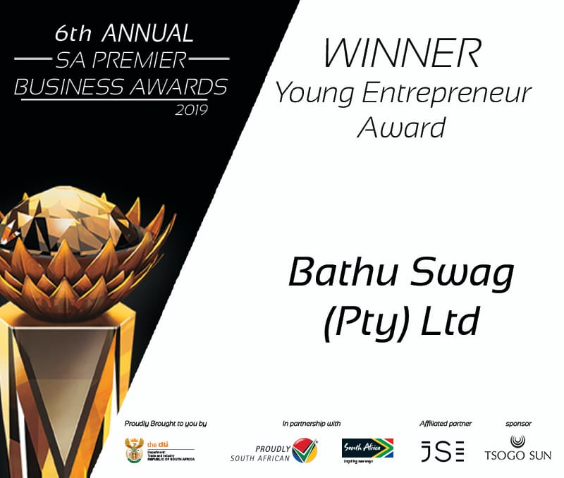 First award of the evening is Young Entrepreneur Award, and it goes to @bathu_sa

<a href="/the_dti/">Technical Information Center</a> <a href="/ProudlySA/">Proudly South African</a> <a href="/Brand_SA/">@Brand_SA</a>