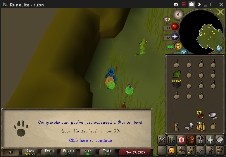 wildtarzan's tweet photo. 99 hunter, 5 skills left till max https://t.co/r2rDVtOCVY