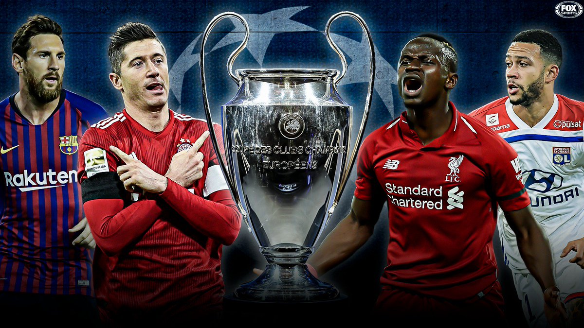 FOXSoccer's tweet photo. 4 teams. 2 spots. 

Who goes through to the UCL quarterfinals? https://t.co/dOD3ZbKLgt