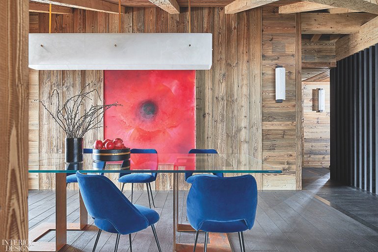 InteriorDesign's tweet image. A ski chalet gets a rustic redesign: bit.ly/2Hrp6W1