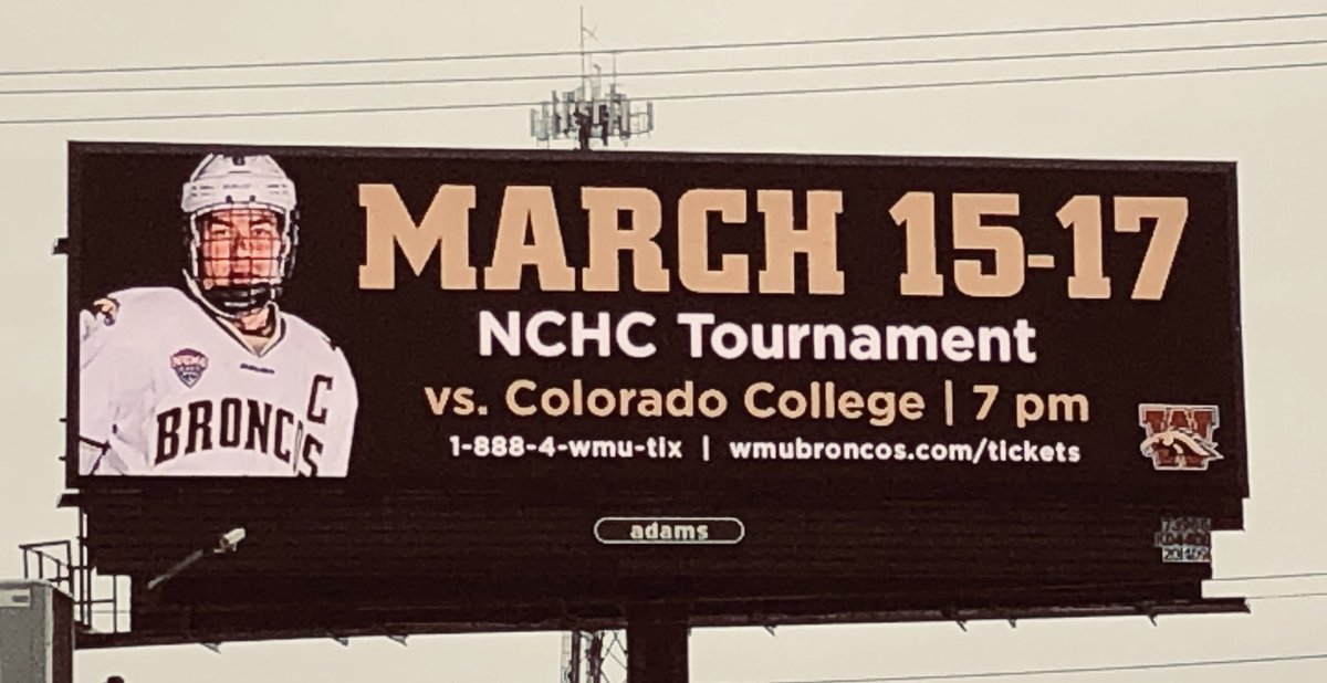 There is nothing like playoff hockey.  Experience it for yourself this weekend at Lawson Arena as the Broncos face off against Colorado College.  Thanks to a donor and Head Coach Andy Murray, the first 1000 WMU Students get in free with your Student ID both Friday and Saturday.