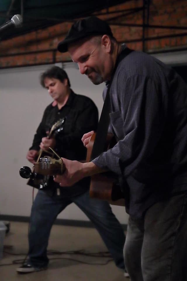Jammin' in downtown @HumbleTexas last Friday night. #acousticduo #acousticguitar #acousticmusic #brothers #rockmusic #melodicpop #SXSW2019
