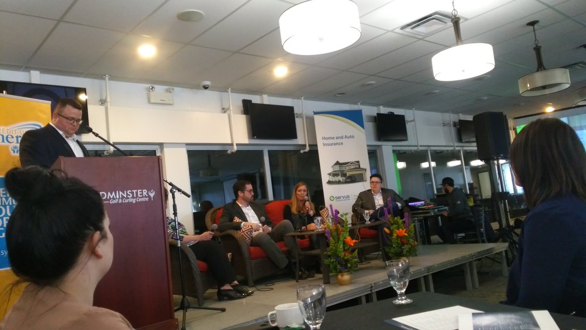 DreverSusan's tweet photo. Brent moderates the panel discussion today at Lloyd Learning Council's Business Education conference #BECYLL Topics included technology changes and  human resource changes over the last few generations pushing us to "do things differently" . https://t.co/bzg3NOM0gx