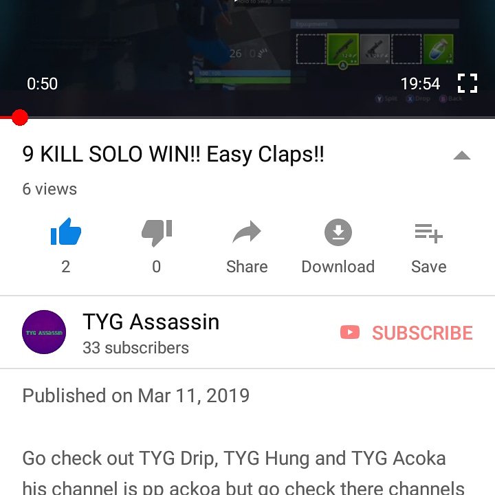 TYGAssassin's tweet image. Go watch my new video!!!