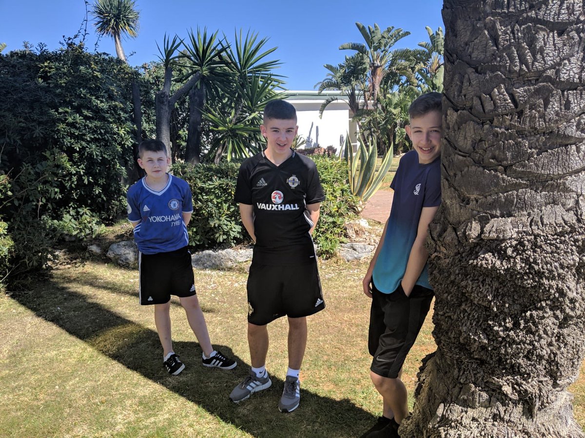 SPAIN TOUR - Biology Periods 1 & 2. Budding botanists Dylan, Lewis & Ross took some time-out of the sun to relax in the shade and study diverse plant life ranging from small microorganisms to giant trees. #plantecology #plantbiochemistry #alwayslearning