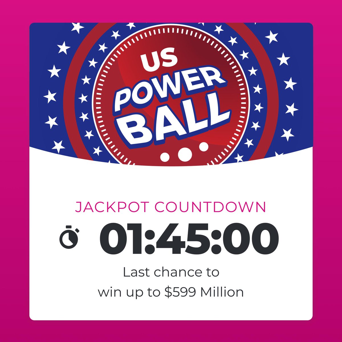 time is the lotto draw