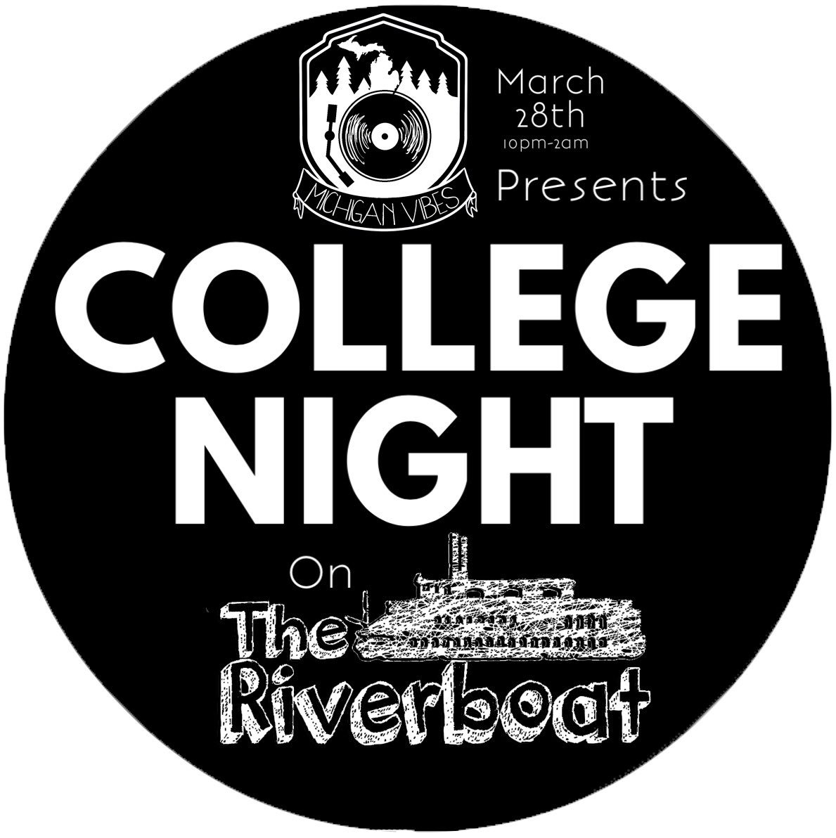 MichiganVibes's tweet photo. #CollegeNight on the Lansing Riverboat is coming up! Get your tickets here: https://t.co/RcKtKGopY2 https://t.co/ndCSSH9Z6F