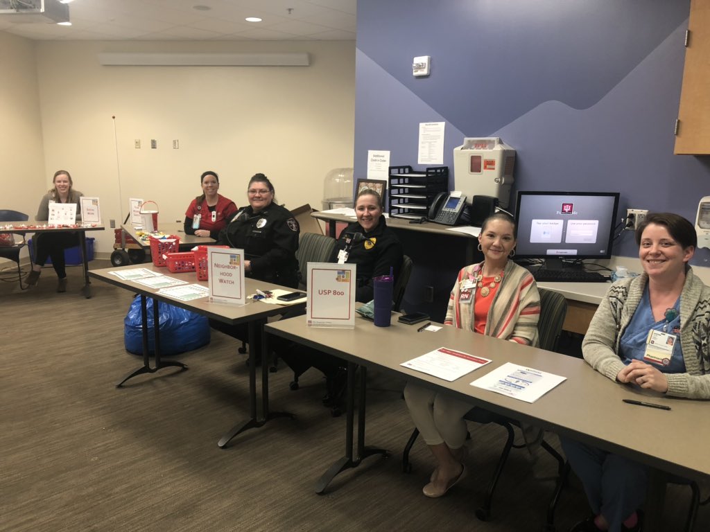 Today’s Employee Safety Expo was a success! Our Safety Advocates and volunteers made this a fun and interactive day for safety learning.   Looking forward to tonight’s Expo!@RileyChildrens #RileyValues #PSAW19 <a href="/IUHealthTeam/">IU Health Team</a>