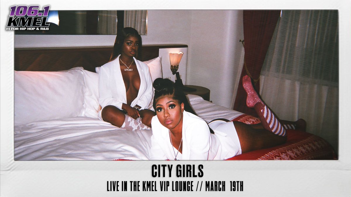 106KMEL's tweet photo. Meet @CityGirls_QC on Tuesday 3/19 inside the #KMELVIPLounge!

Enter online here! https://t.co/7ERDYIT7wt https://t.co/bWR1bpdZ3x