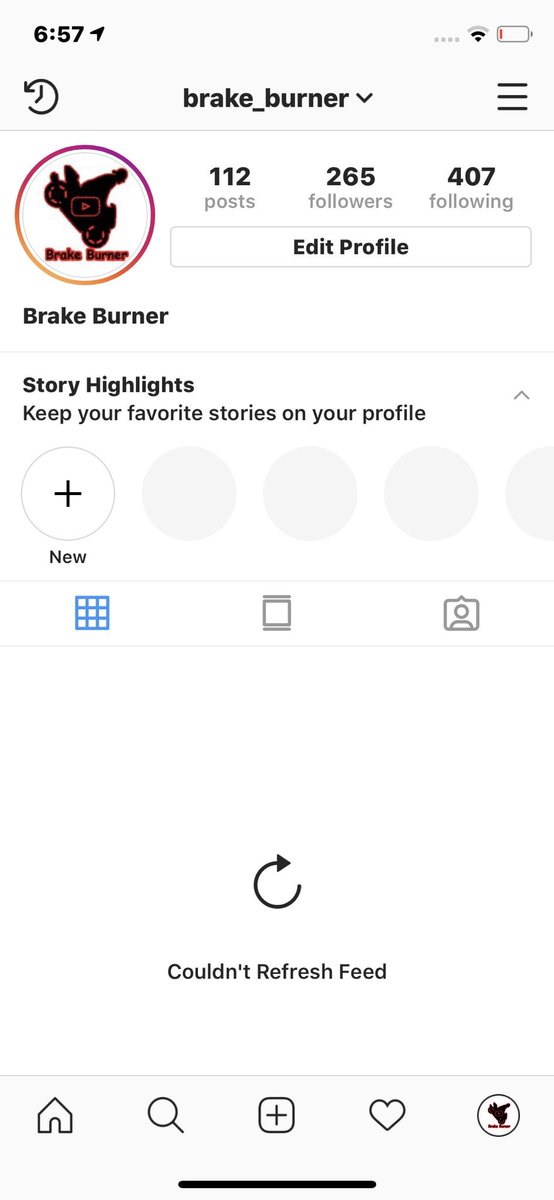 BurnerBrake's tweet photo. Yep still down #instagramdown https://t.co/2TGiWCA8oU