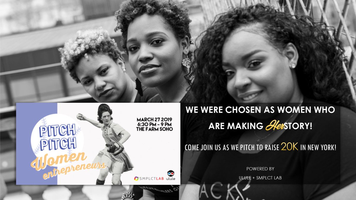 blackspaceapp's tweet photo. It's #WomensHistoryMonth and we were chosen to #Pitch, as "Women who are Making History"! Come join us in #NY as we pitch to raise funds to expand our #socialimpact! https://t.co/BnkWObN7Yj #women #blacktechtwitter #blackspaceapp #blacktwitter #startup https://t.co/L1xAauo3PG
