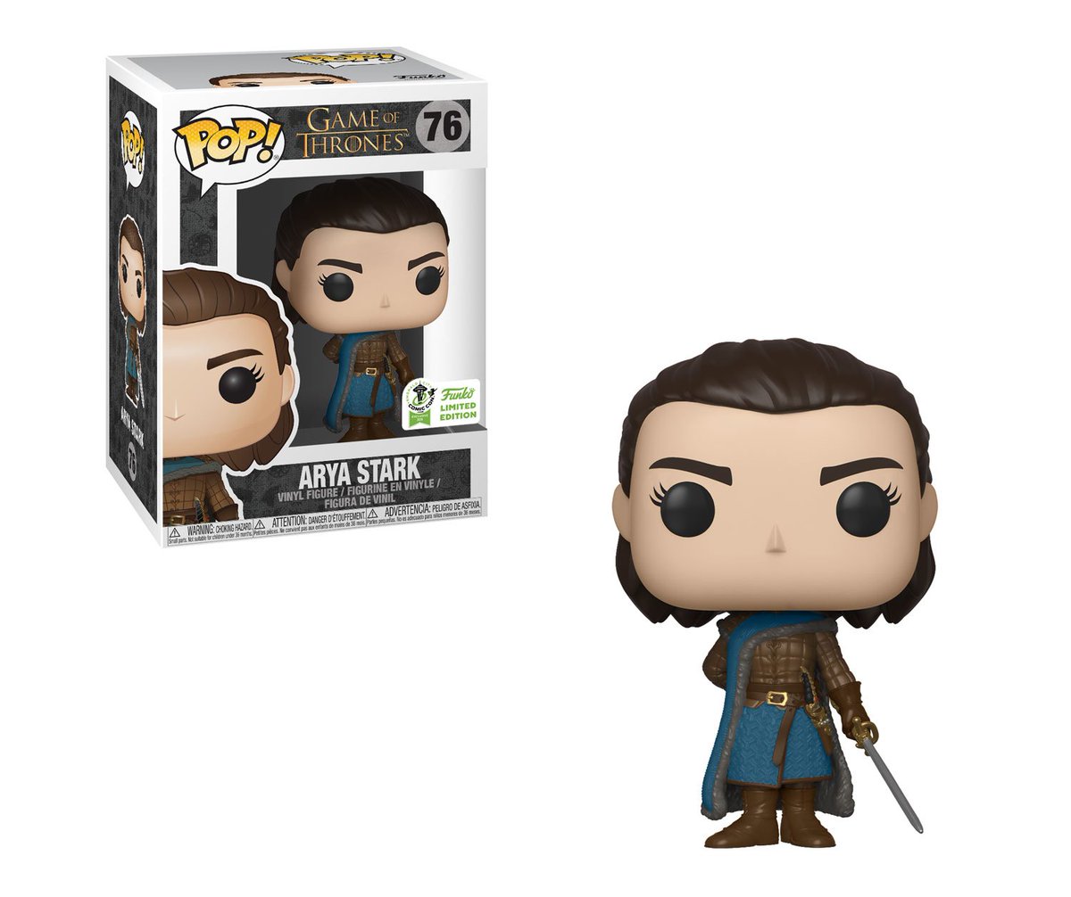 OriginalFunko's tweet image. RT &amp;amp; follow @OriginalFunko for a chance to WIN an Emerald City Comic Con exclusive #GameofThrones Arya Pop! #ECCC #FunkoECCC