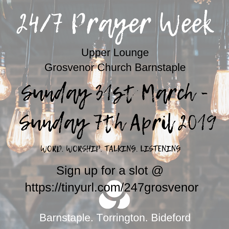 A2JBarnstaple's tweet photo. The 24/7 prayer week is coming up. To sign up for a slot, click the link below. We really wanna encourage you guys to be a part of this. So grab some mates and sign up for a slot together. 

https://t.co/g8wF2HVIcO https://t.co/YCYZo1hi58