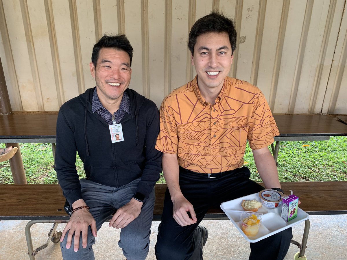 MaunawiliE's tweet photo. Representative @ScotMatayoshi ate breakfast with our students this morning in support of the Jump Start Breakfast program. Breakfast is important to helping our kids get off to a great start each day. @HIDOE808 #jumpstartbreakfast https://t.co/3N6dvCn7vR