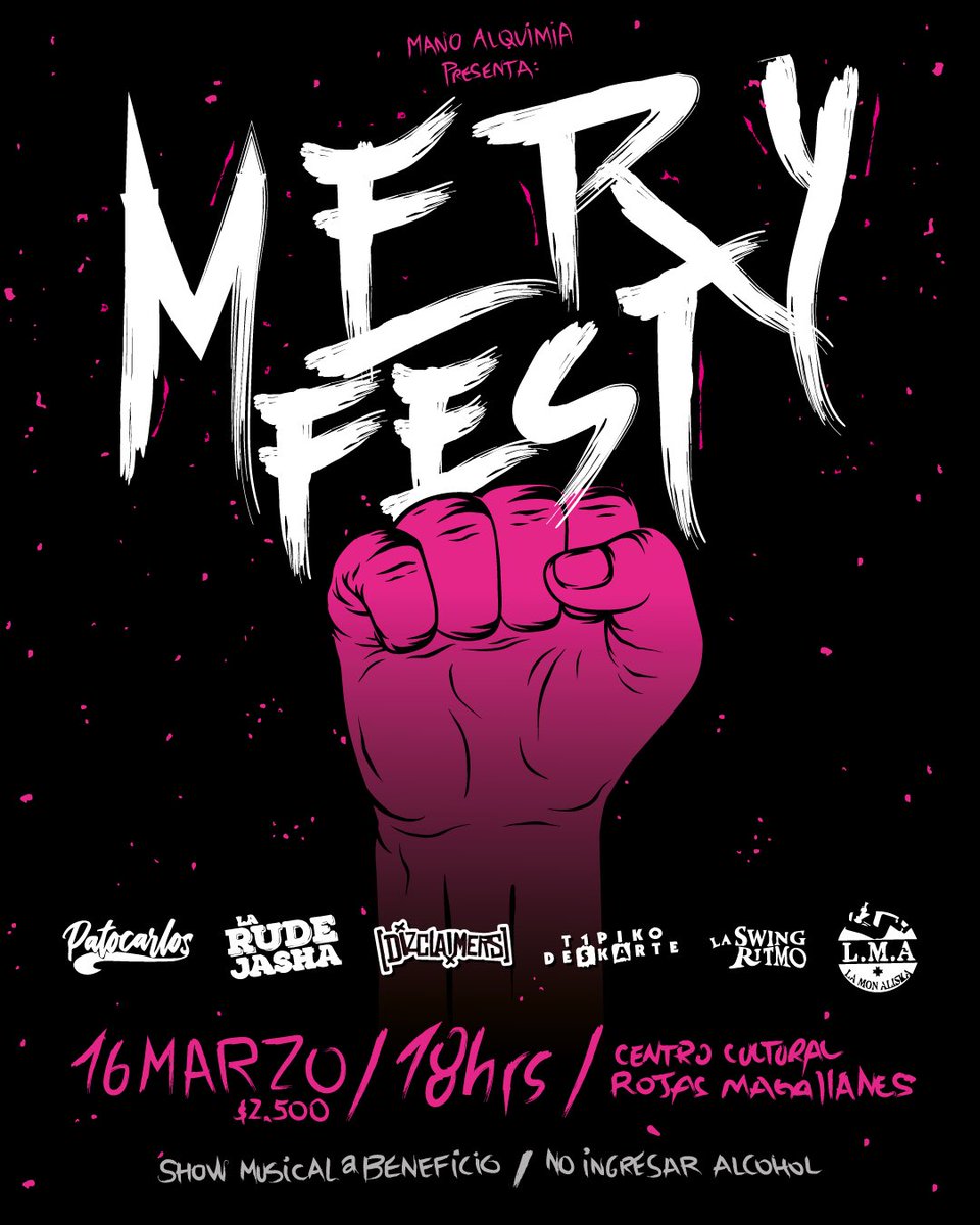 Este sábado estaremos en #CentroCulturalRojasMagallanes en un evento a beneficio junto a <a href="/patocarlosrock/">Patocarlos</a> #Dizclaimers #TipicoDeskarte #LaSwingRitmo y #LaMonAliska