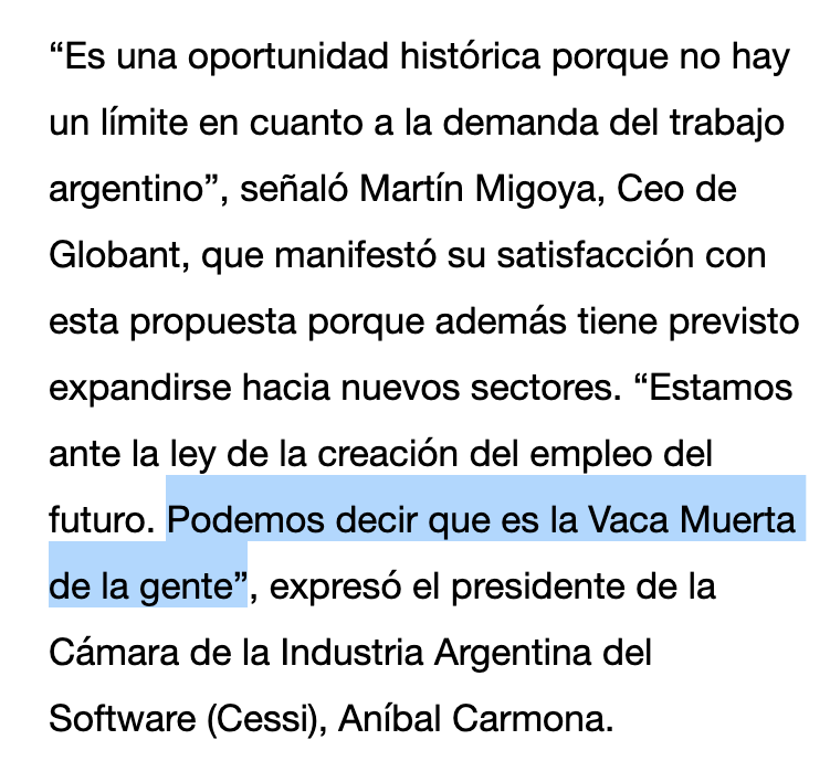 Es una industria exportadora que ya funciona y que más rápido se puede potenciar 📈 eleconomista.com.ar/2019-03-fuerte…. El ultimo espaldarazo que nos dieron fue un impuesto 👻. Muy acertada la frase de <a href="/ahcarmona/">Anibal Carmona</a> Anibal Carmona. La tomo de aquí en más!