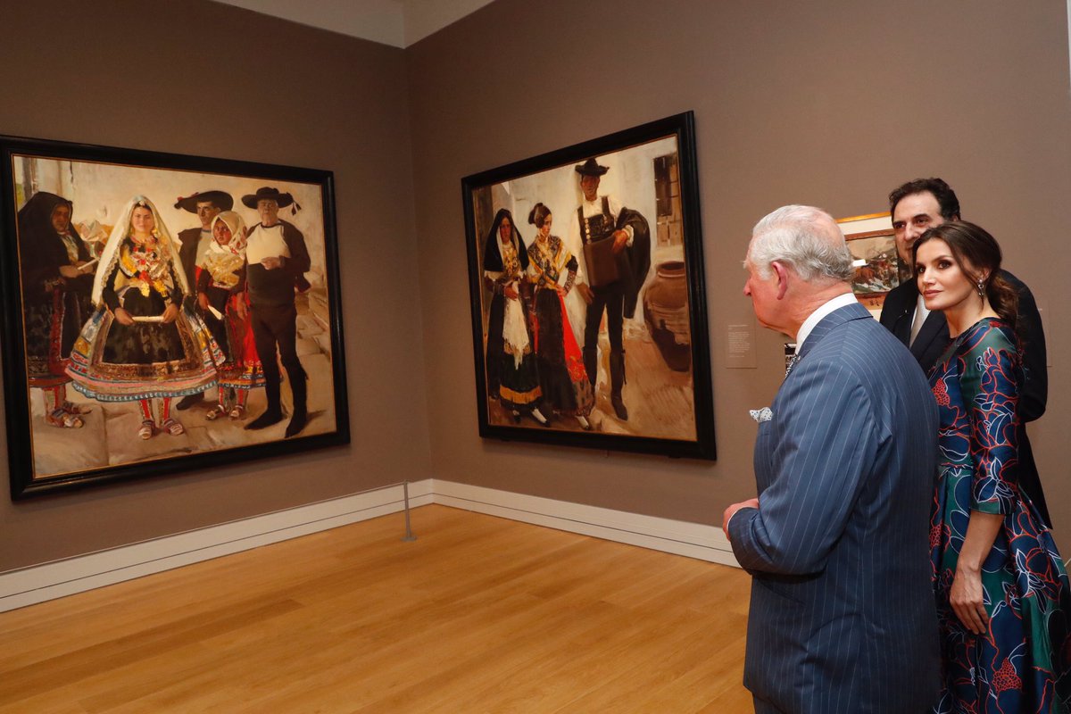 Королева Летиция и принц Уэльский открыли выставку в Национальной галерее 