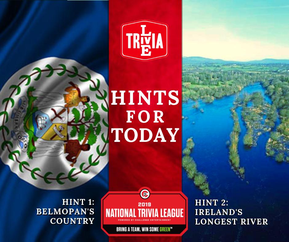 FB and Instagram down, but CHALLENGE ENTERTAINMENT across the country isn't. Here are your hints for today! 3/13/19