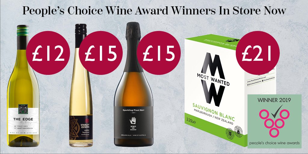It's #WineWednesday! We were honoured to have been nominated for Best Supermarket at @PCWineAwards last month. While we didn't win, we do stock a number of #winning wines from the night 🍷 <a href="/stanleyestates/">Stanley Estates</a> <a href="/birdinhandwine/">Bird in Hand Winery</a> @Most_WantedWine <a href="/LarryMcPinot/">Larry McKenna</a> > ow.ly/28Ju30o1JwE
