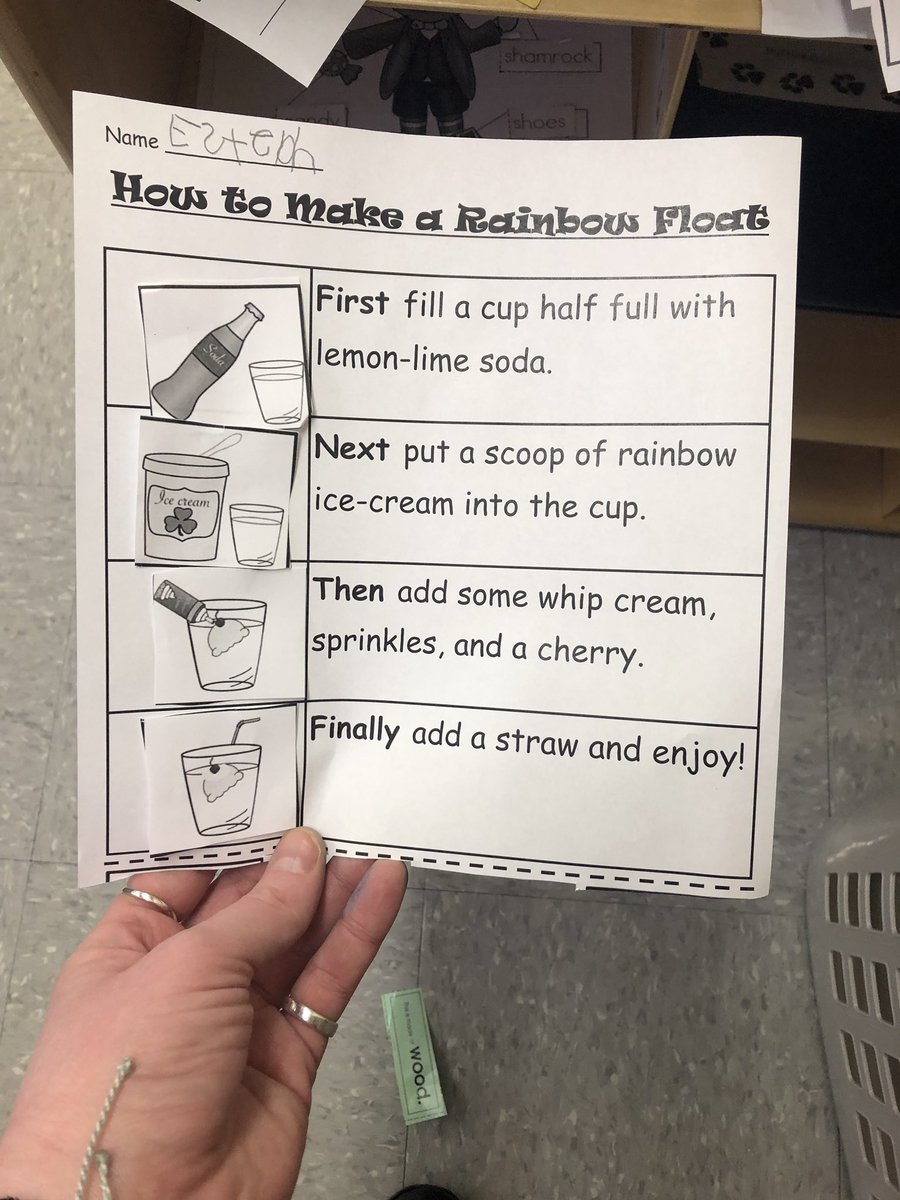 Corrine_Geiger's tweet photo. Practicing some how to writing with a yummy twist. #howtowriting #learningisdelicious #stpatricksday #SASDNEXT #SASD_EMC @cquinnbuck https://t.co/gM73S3ogqc