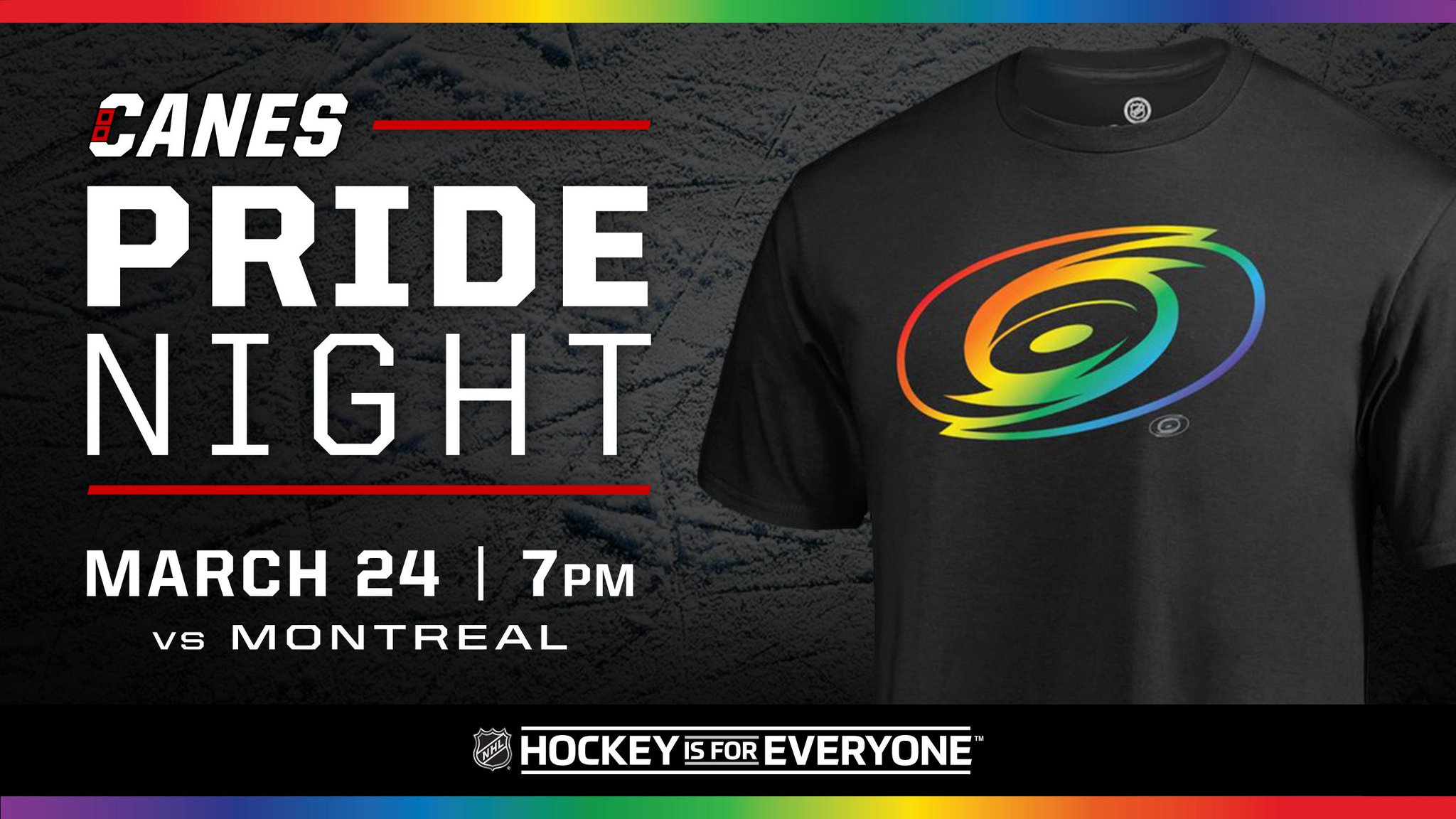 Carolina Hurricanes on Twitter "Join us for Pride Night on 3/24! 🏳️‍🌈