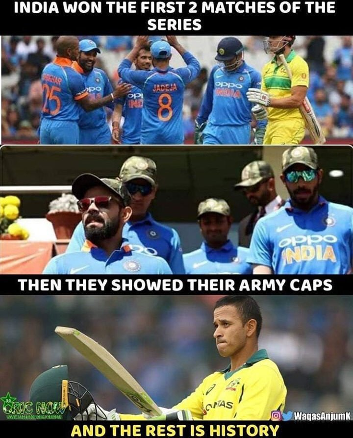 HaseebAslam's tweet photo. Oh boy!!! 😂🤣🙈🙉🤪😆
#UsmanKhawaja #INDvAUS #AUSvIND #ArmyCaps https://t.co/lOdRkT9NQe