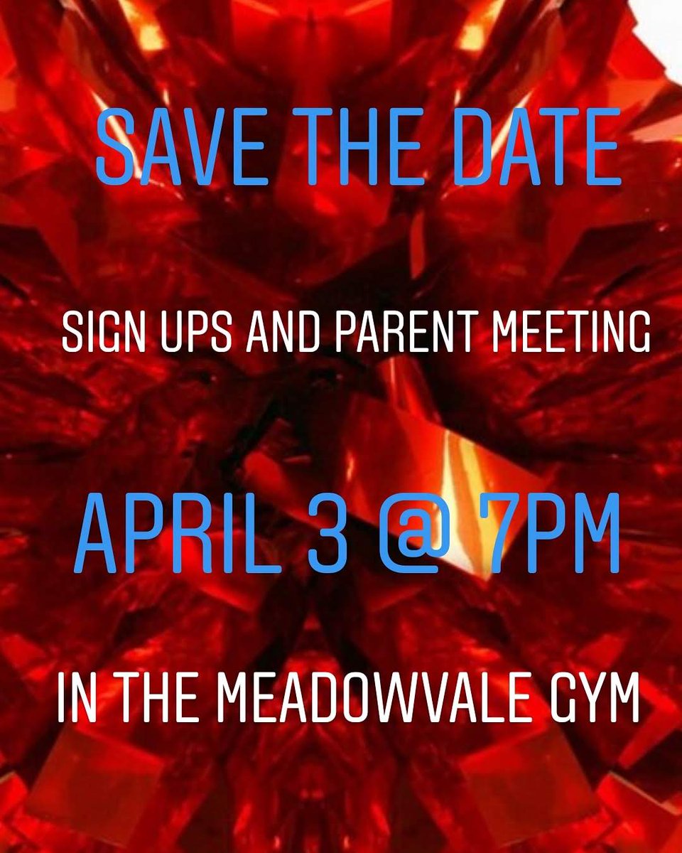Save the date! Sign up to be a Meadowvale Eagle Cheerleader! 
*Does not have to attend Meadowvale to be an Eagle Cheerleader
