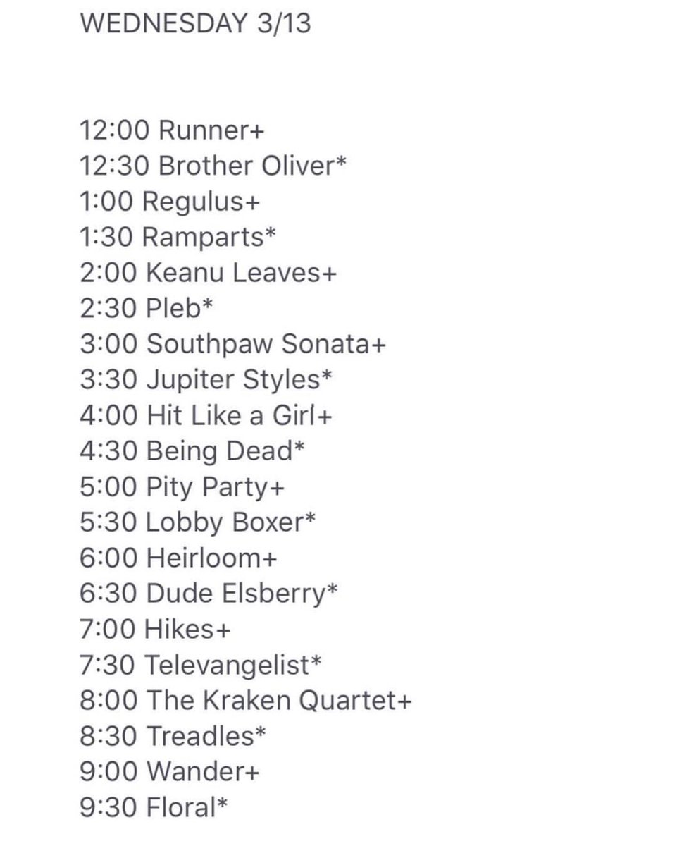 playing hikes fest today &lt;3