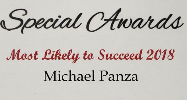 michaelpanza's tweet photo. Really excited to announce that I won the "Most Likely to Succeed" Award this morning during an award ceremony!   Thank you to my teammates, clients and especially my family as my business continues to grow!   #FocusAndBelieve @mikeypanza #BostonRealtor #NewtonRealtor https://t.co/ze2YgtuulL