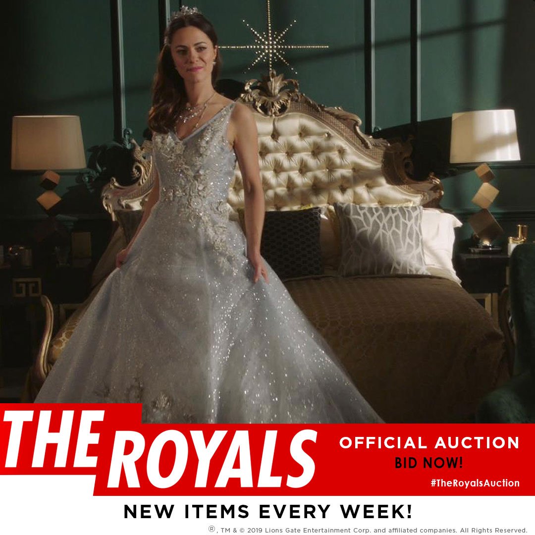 A dress fit for a princess. Get it now in the #TheRoyalsAuction. New items every week! 👉 theroyalsauction.com