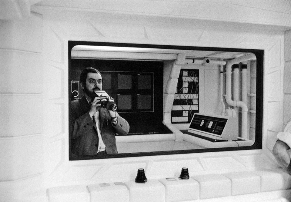 TheCinegogue's tweet image. Kubrick taking selfies on set.