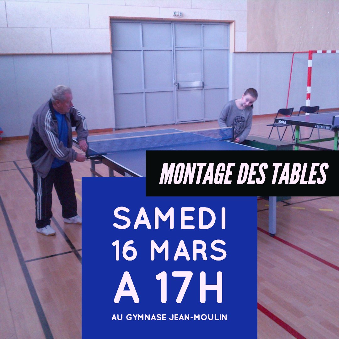 chalonstt51's tweet photo. Quatrième tour d'indivs à Jean Moulin:
Nous avons besoin d’aide pour l’installation des nombreuses tables. Nous vous donnons rendez-vous samedi 16 mars à 17h.
@ChalonsTT @cd51_tt 
https://t.co/tThgYzuLWs https://t.co/qnYJpgXvdK