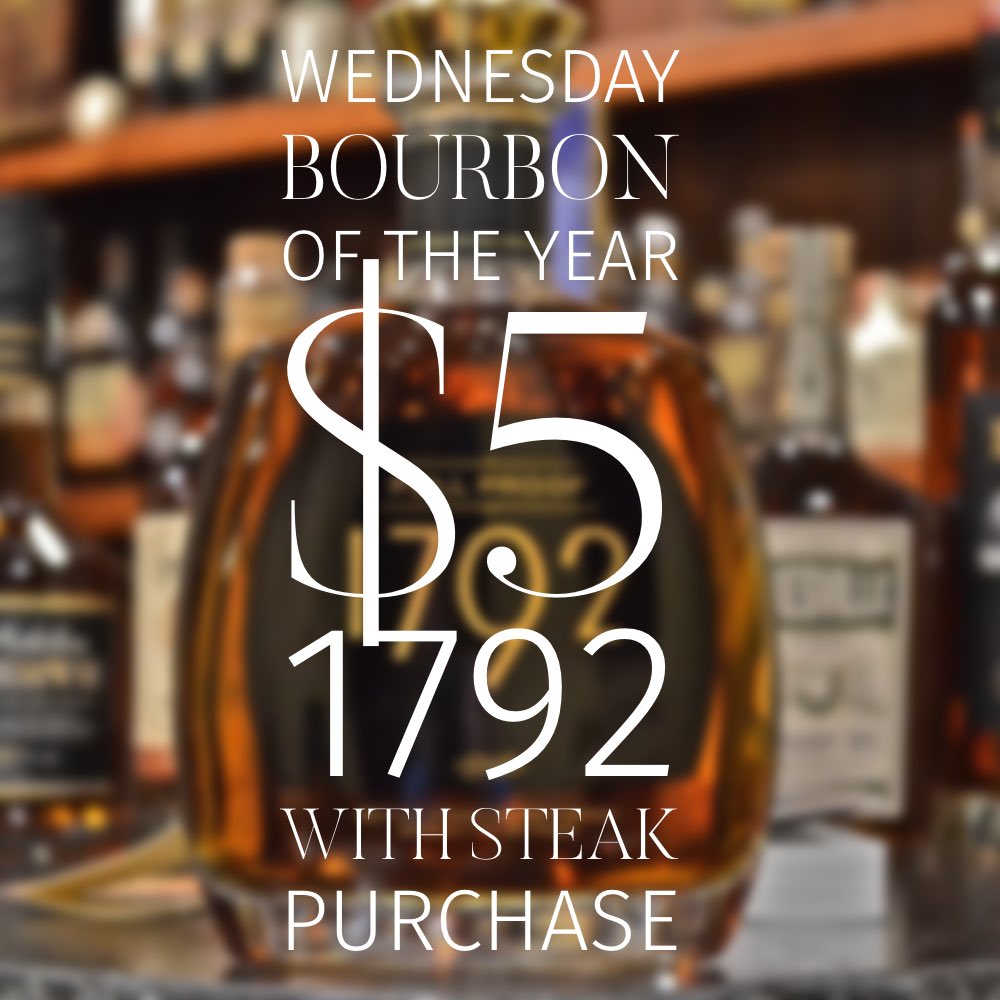 TheRealPalmers's tweet photo. *BOURBON OF THE YEAR*
$5 Tonight ONLY

Bourbon Week continues tonight with ‘1792 Full Proof’ for just $5 with the purchase of a steak!
Pappy and Blanton’s in stock too!

Reservations Required
262-369-3939

#bourbon #1792 #bourbonweek #pappyvanwinkle #pappy #blantons https://t.co/rjM9yWuuHh