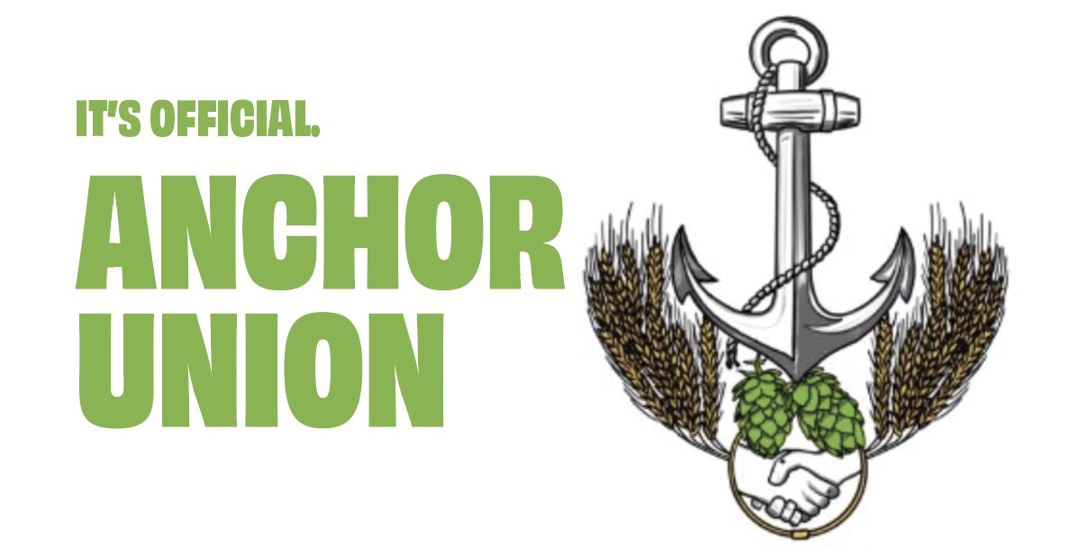 DSA_SF's tweet photo. Today, Anchor Brewing workers voted to join the ILWU. This victory has been the result of workers' organizing to win control over their jobs and life, and DSA has been proud to organize with these workers every step of the way. @anchorunionSF #anchorunion #anchoredinSF https://t.co/pP0nodcArm