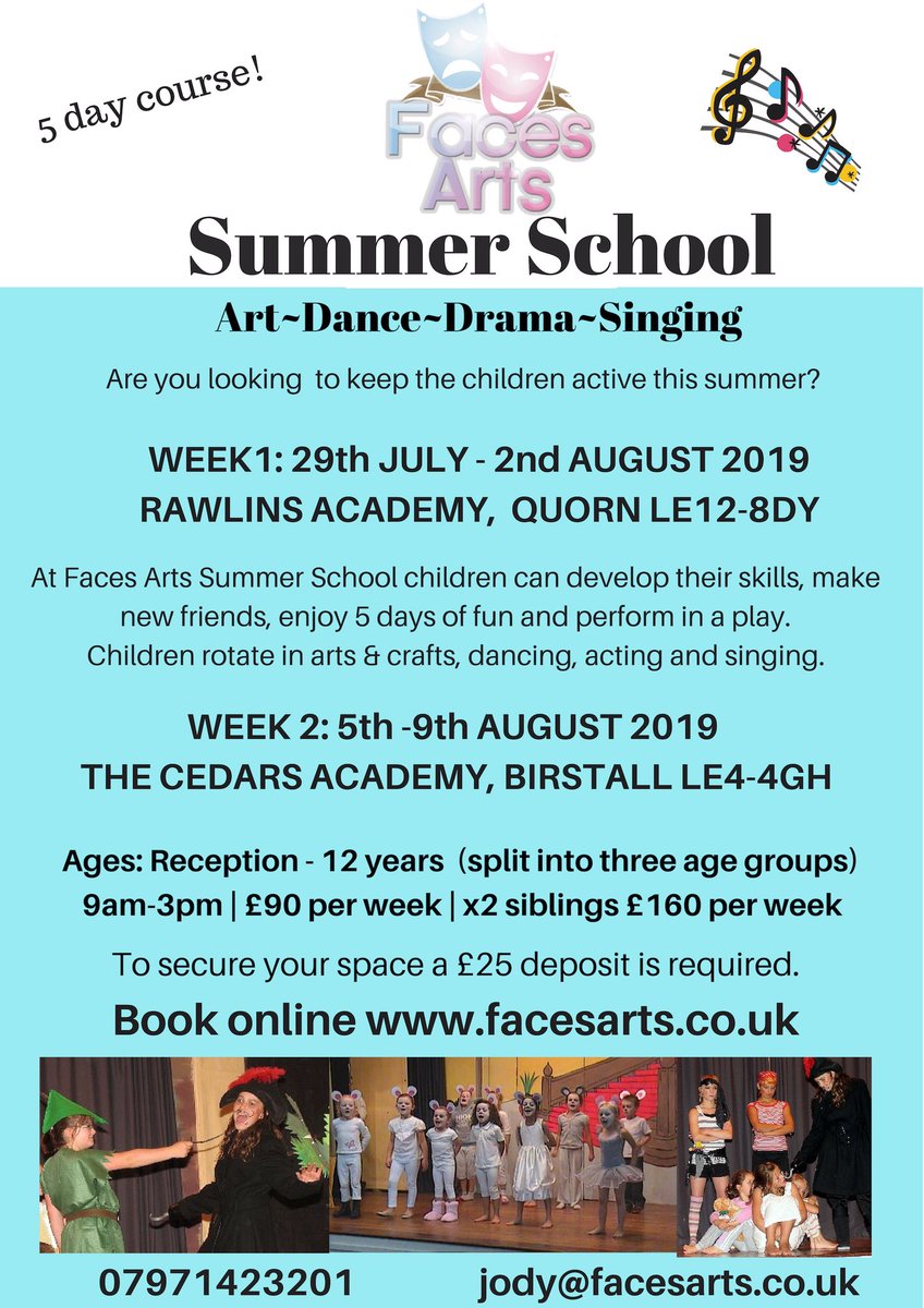 FacesArtsKids's tweet photo. @FacesArtsKids #Summerschool #singdanceact https://t.co/BtGdypvohE