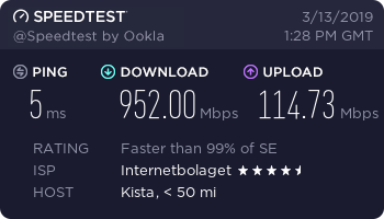 Chowbit's tweet image. Going from 24/1mbit to 1gbit/100mbit, It's like a whole new world opens up right in front of your eyes. I am amazed at the fact that i can have more than 1 twitch stream at 720p open now. omgggg i love thissss 😍😍