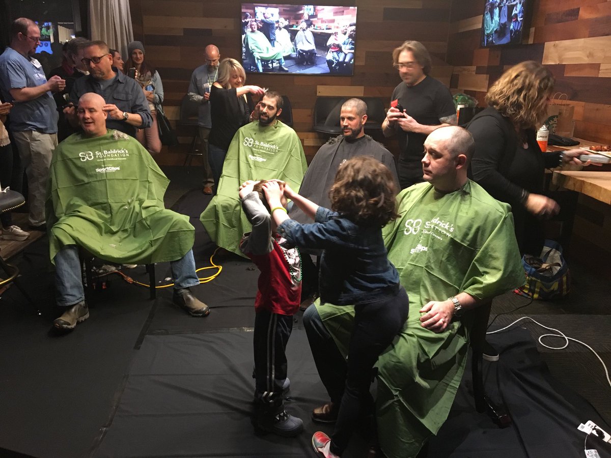 St. Baldricks event underway at Bobby V’s in #Stamford. This is the  20th anniv!
