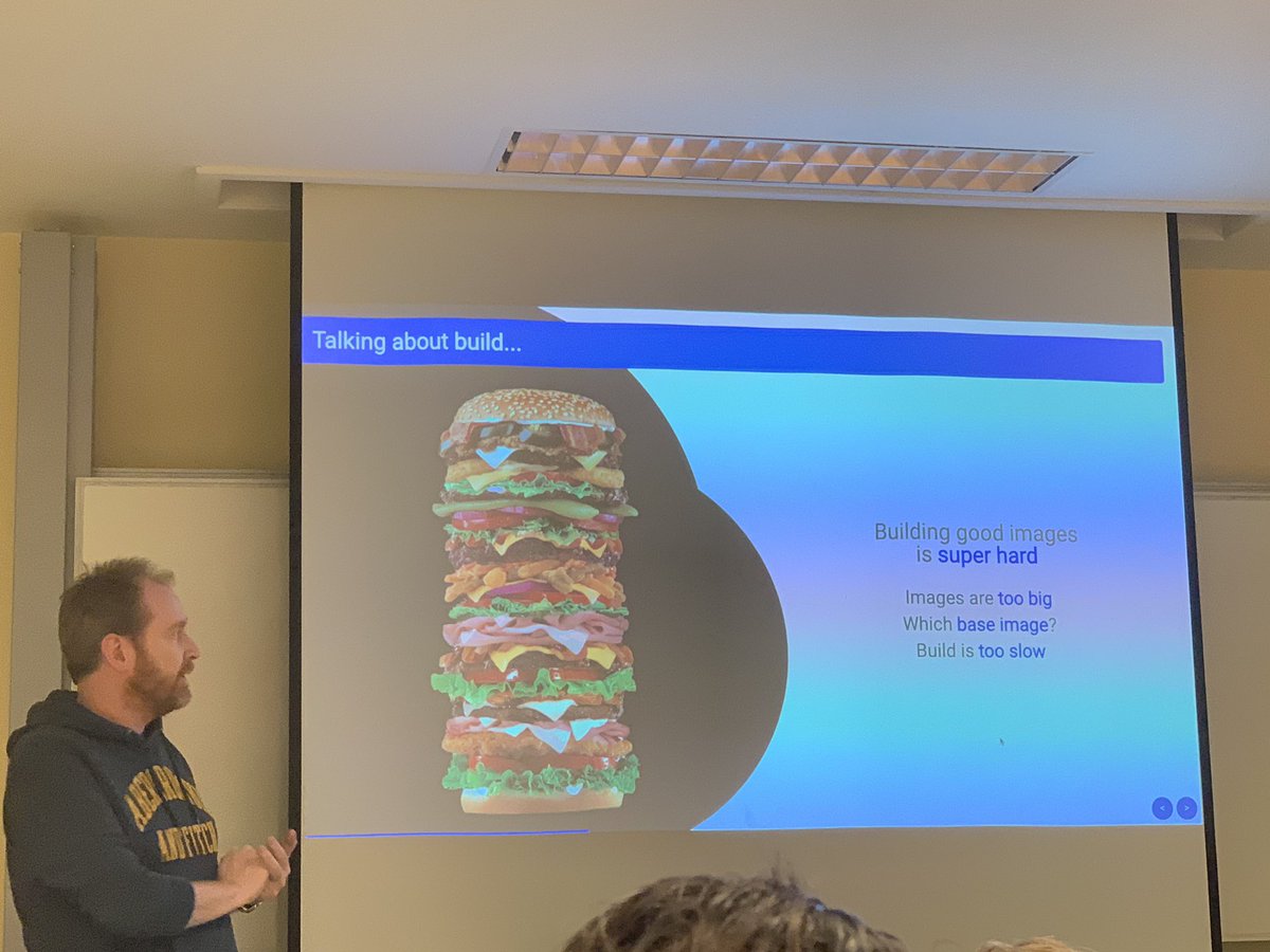 juanantoniobm's tweet image. Hypnotic talk!

Many interesting ideas to apply with @springboot Microservices with @kubernetesio &amp;amp; @Docker 

@BruJUG 
@dgageot @googlecloud #distroless #jib